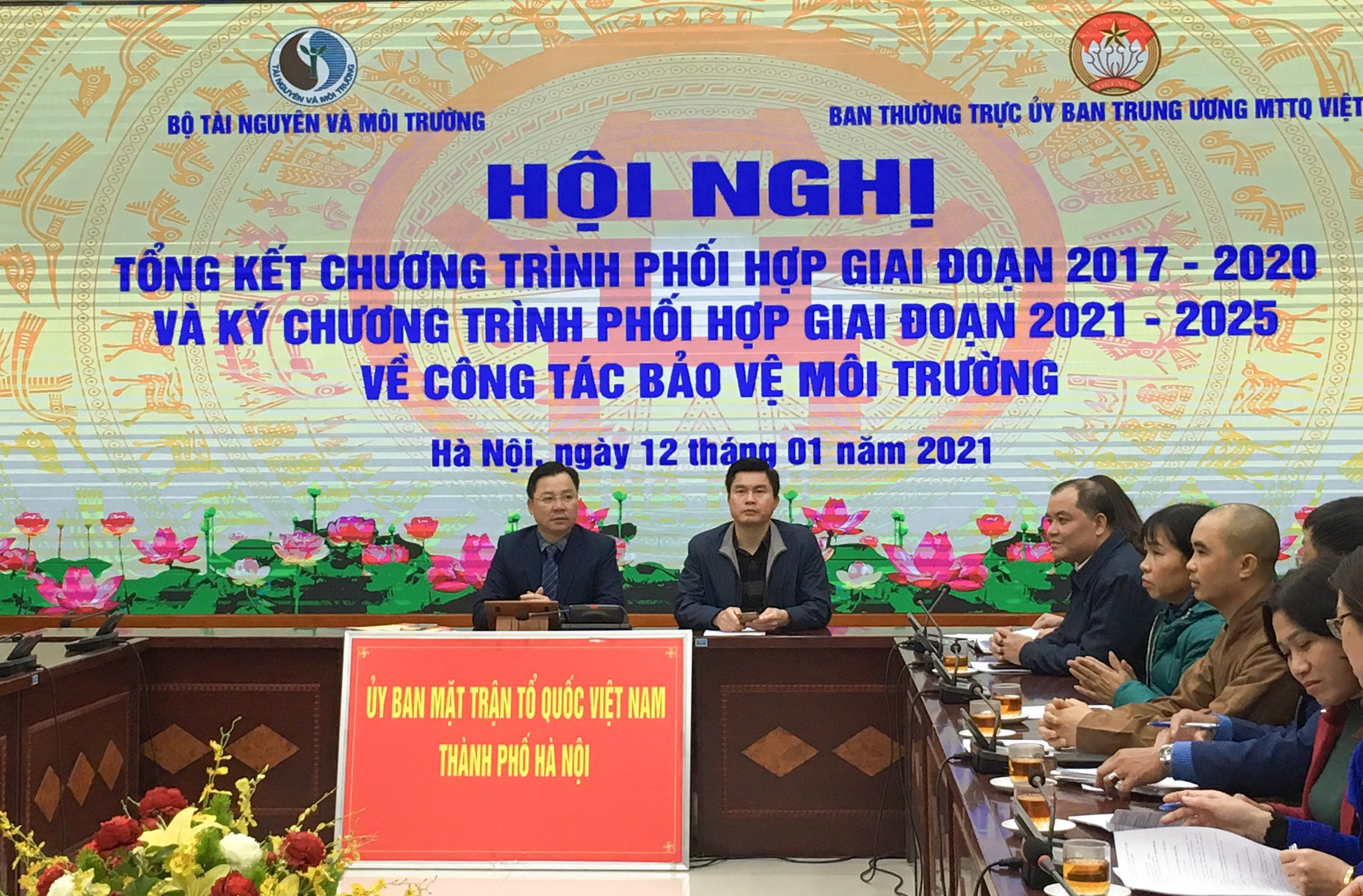 Ủy ban Trung ương MTTQ Việt Nam và Bộ TN&MT ký chương trình phối hợp công tác bảo vệ môi trường giai đoạn 2021 – 2025